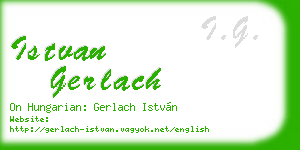 istvan gerlach business card